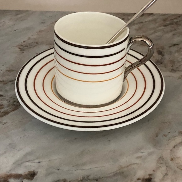 Wedgwood MCM Espresso Demitasse set of 8 cups with saucers 16 piece total - Picture 4 of 8